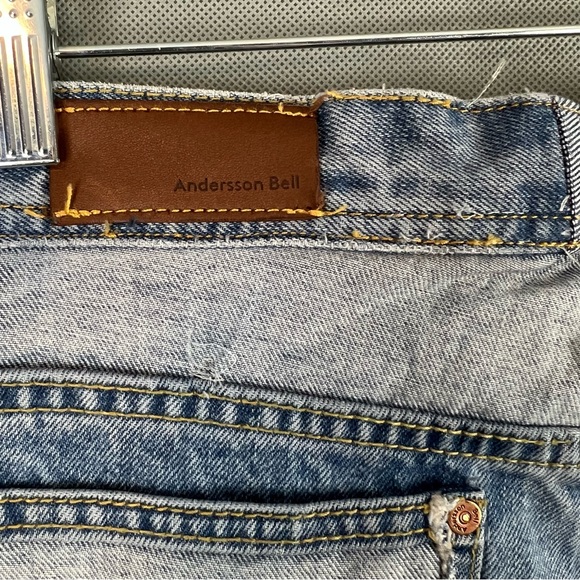 Andersson Bell - Blue Jade Carpenter Jeans - Straight Leg High Rise - Small - Picture 15 of 15